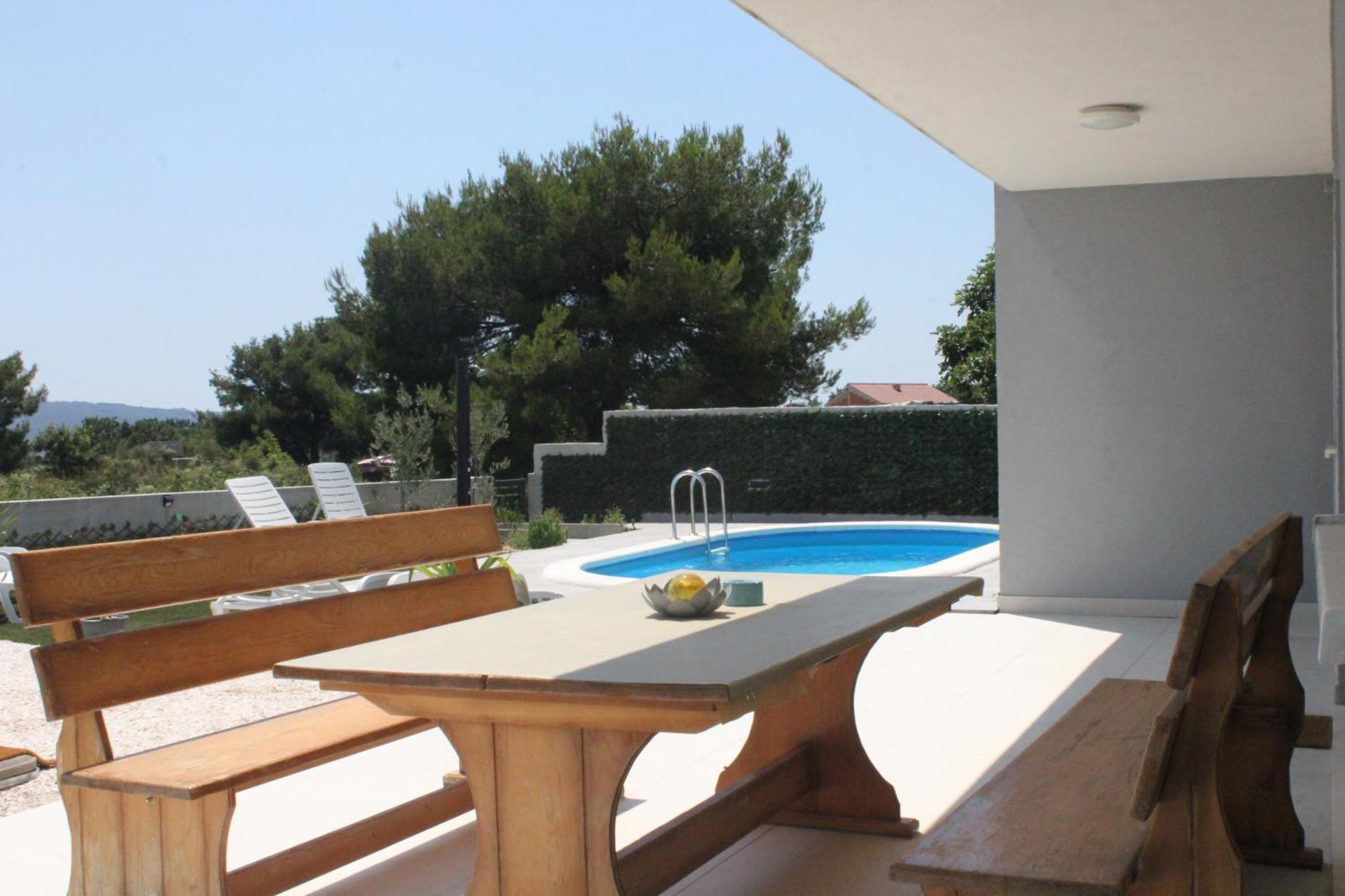 Villa Marta 3 Bedrooms, 2 Baths And Pool Kaštel Štafilić Kültér fotó